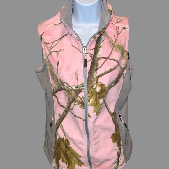Cabela's Women’s Pink Camo Fleece Warm Hunting Vest Size Small - Picture 4 of 9